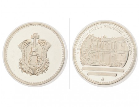 25 eur Registro civil Veracruz Mexico plata 1 oz